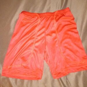 Red, size small, women's slider shorts